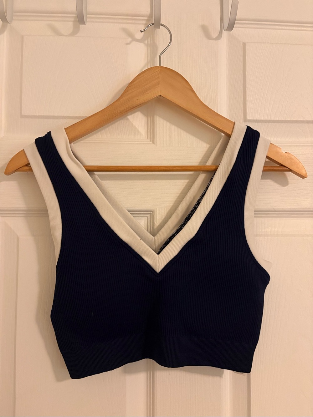 OFFLINE by Aerie Plunged Ribbed Sports Bra